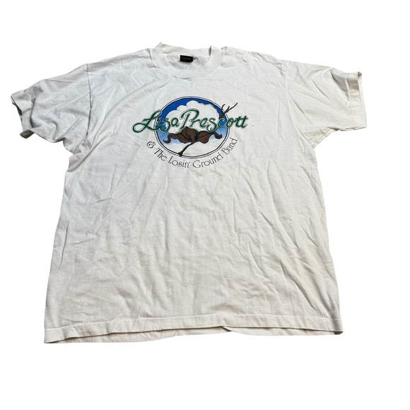 🎶 Lisa Prescott & The Losin’ Ground Band Vintage Concert Tee XXL 🎶 - Picture 1 of 4